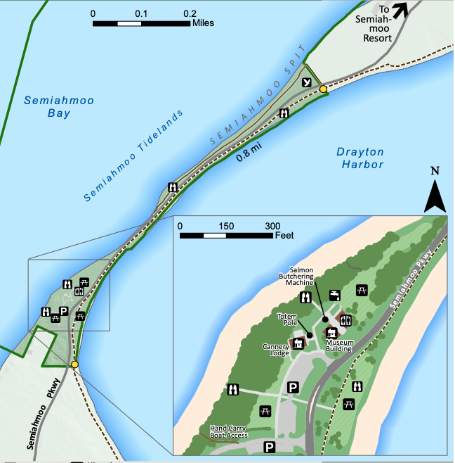 Diagram of Semiahmoo Spit