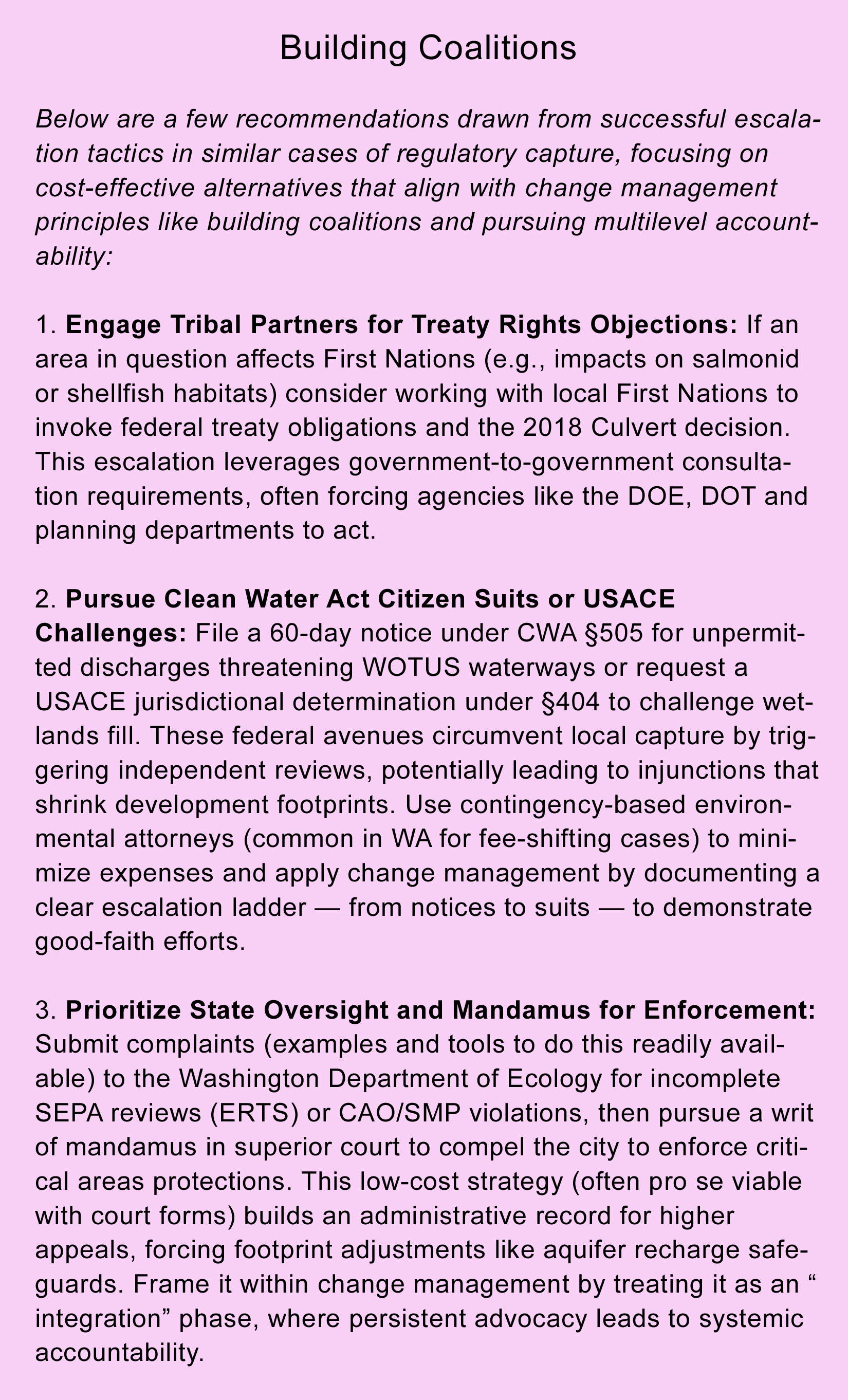 Building Coalitions