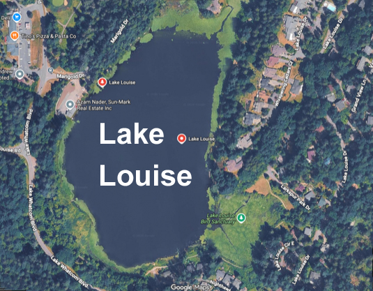 Google Map of Lake Louise